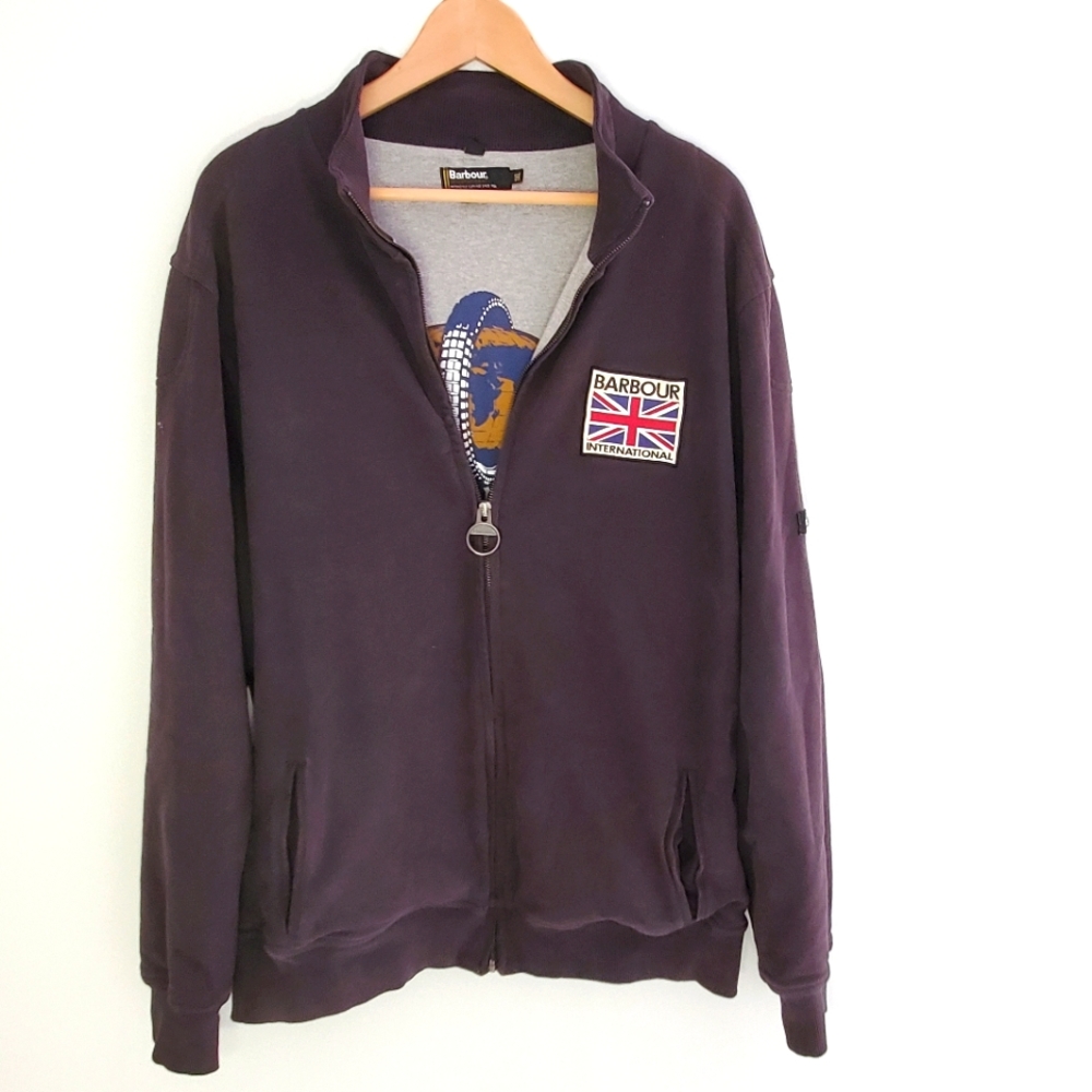 Barbour International Brit Men's Sweatshirt Full Zip Jacket 1958 World Tour 3XL